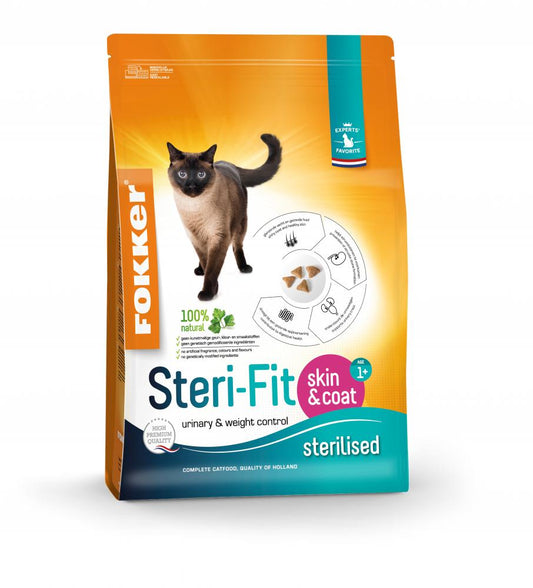Fokker cat steri-fit skin&coat 2,5kg