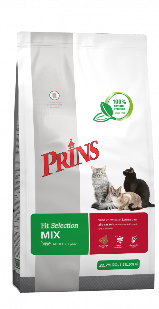 Prins Fit Selection kattenvoeding mix 10kg