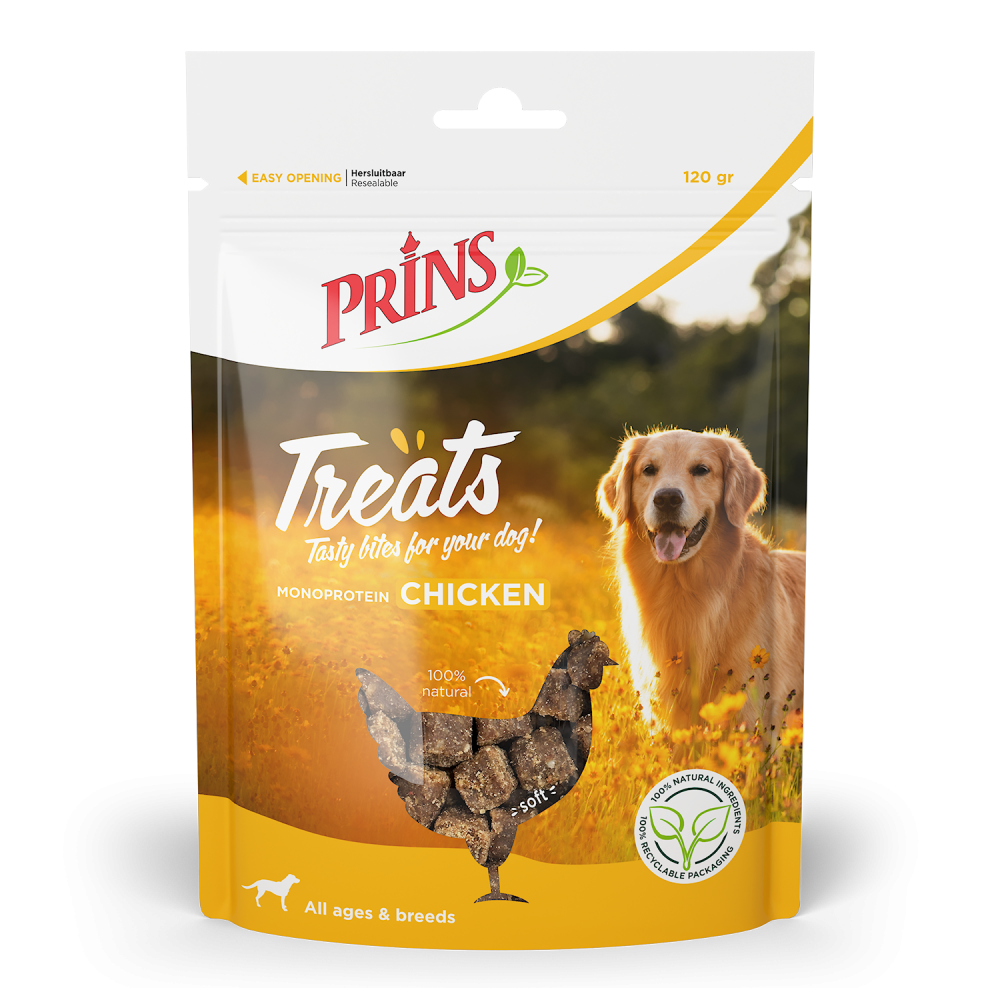 Prins Treats dog chicken 120gr