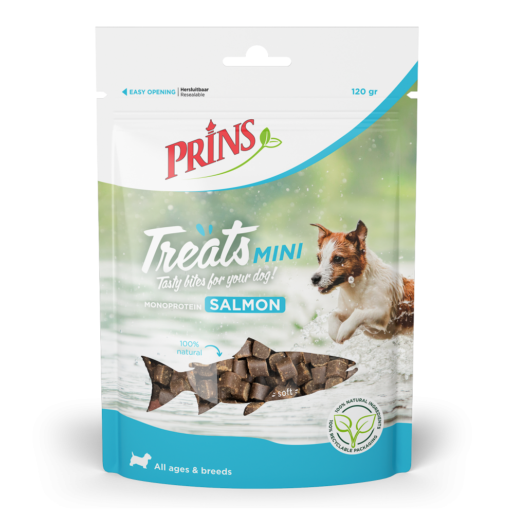 Prins Treats dog salmon mini 120gr