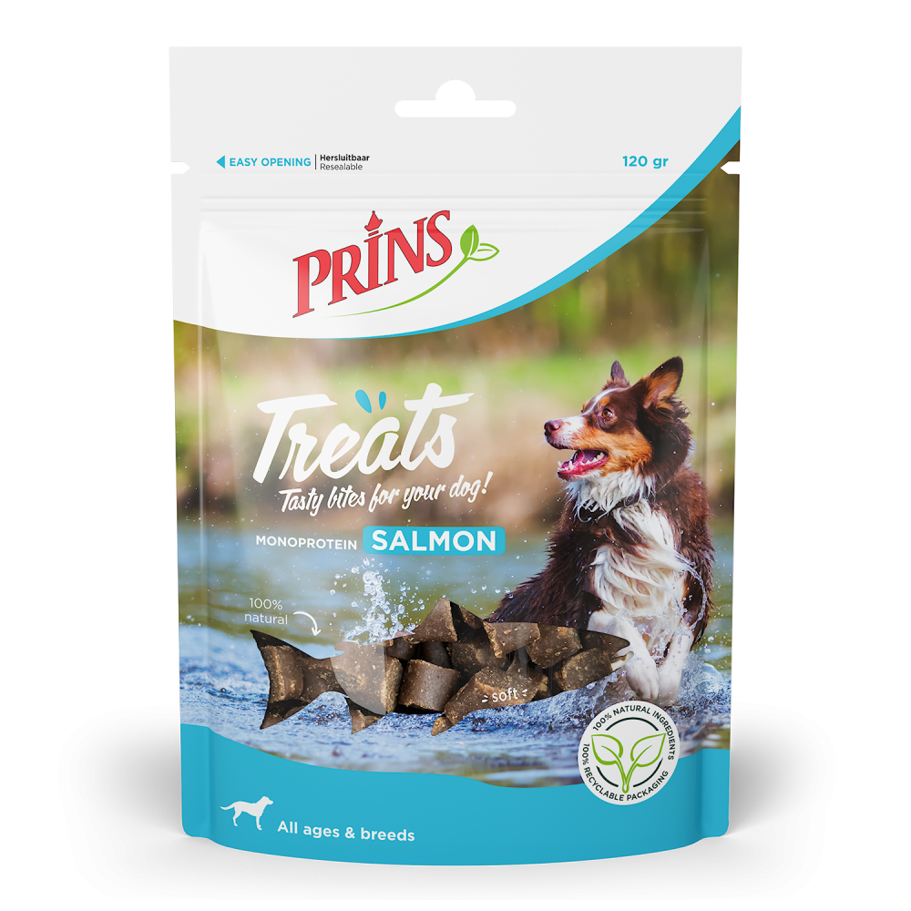 Prins Treats dog salmon 120gr