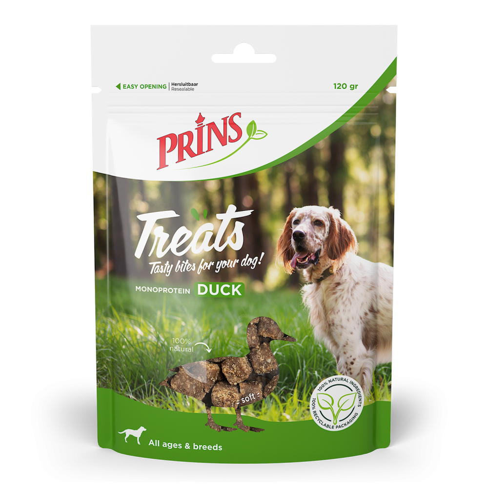Prins Treats dog duck 120gr