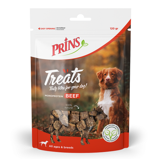 Prins Treats dog beef 120gr