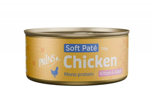 Prins Wet Food Cat soft paté kip 70gr