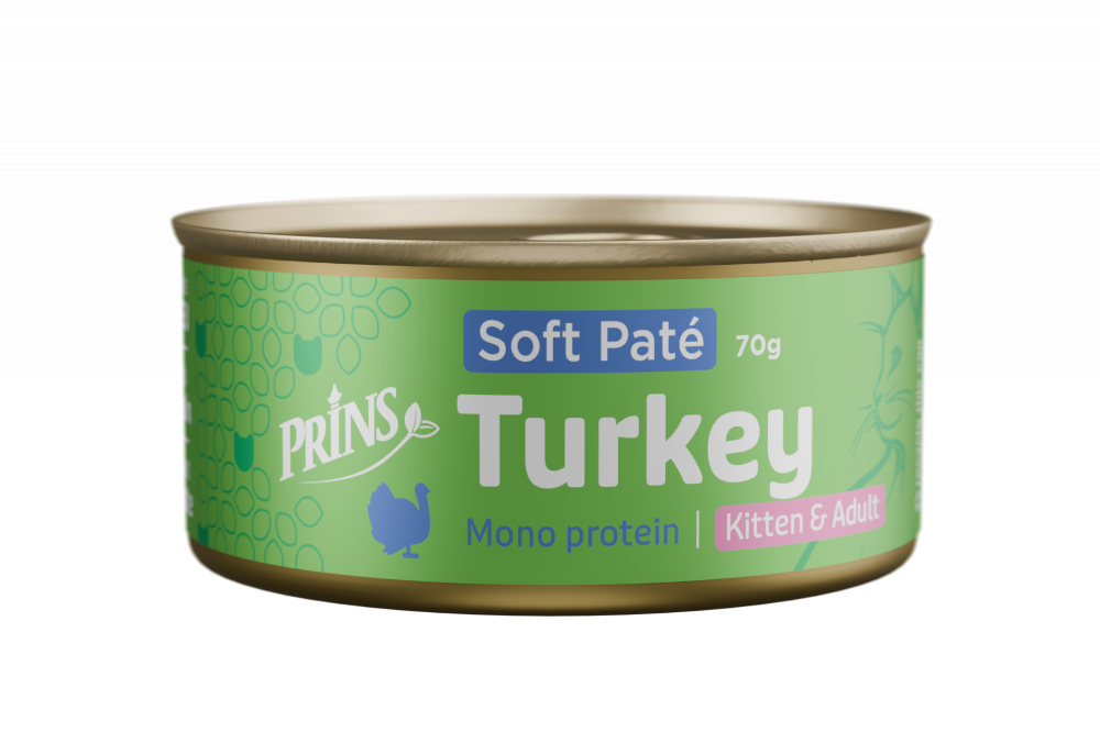 Prins Wet Food Cat soft paté kalkoen 70gr
