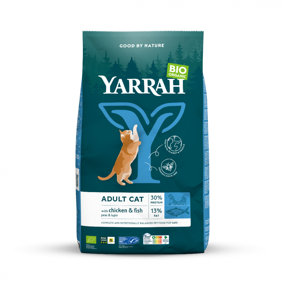 Yarrah cat bio dry chicken&fish msc 10kg