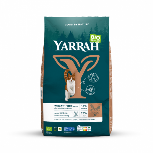 Yarrah cat bio dry wheat free chicken&fish 2,4kg