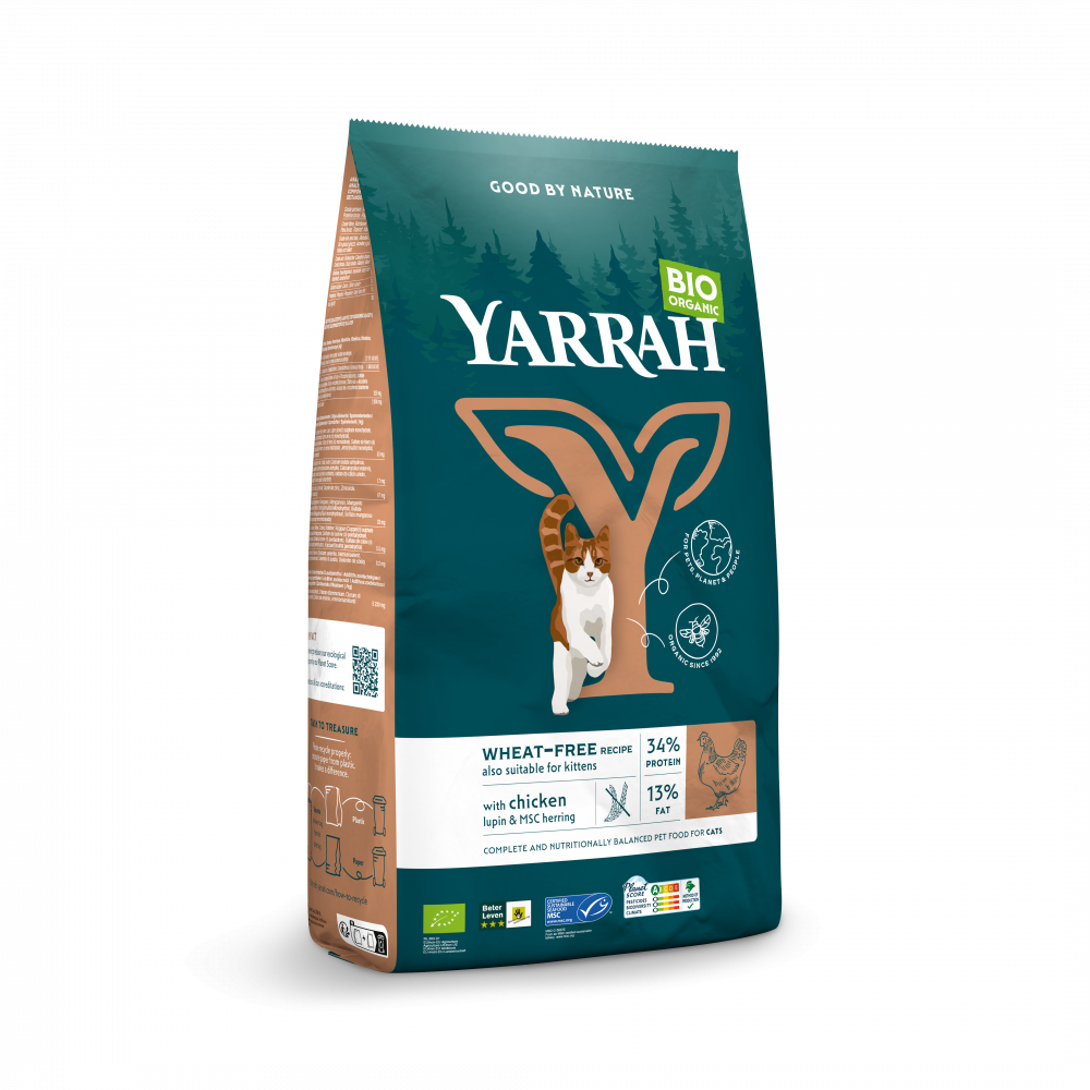 Yarrah cat bio dry wheat free chicken&fish 6kg
