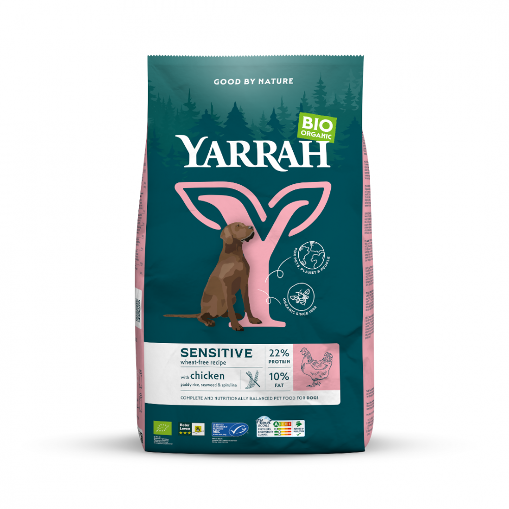 Yarrah dog bio dry adult sensitv chicken&rice 10kg