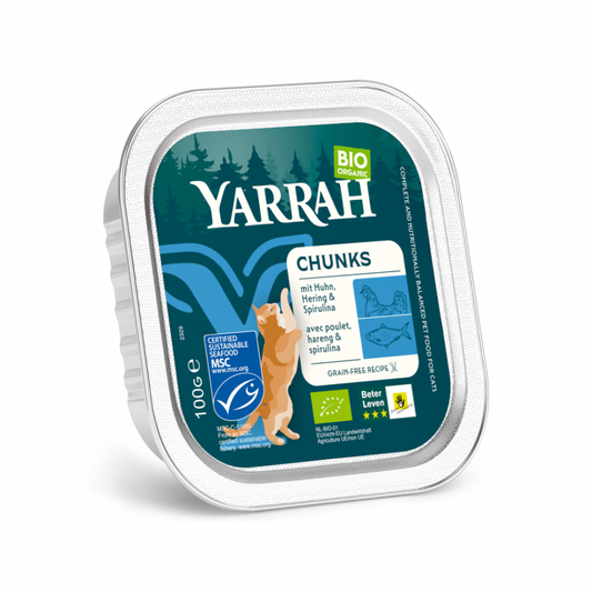 Yarrah cat bio alu grainfree brokjes vis 100gr