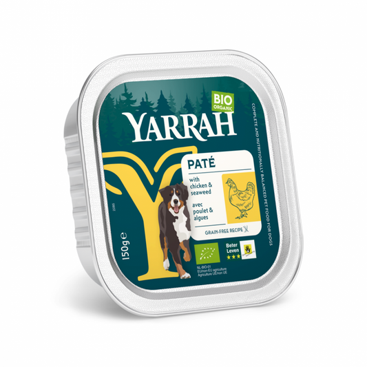 Yarrah dog bio alu paté grvr kip&zeewier 150gr
