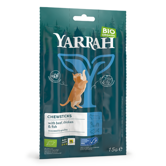Yarrah cat bio snack kauwsticks 15gr