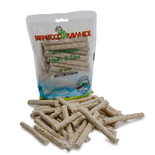 Farm Food Rawhide dental munchie hart 35st