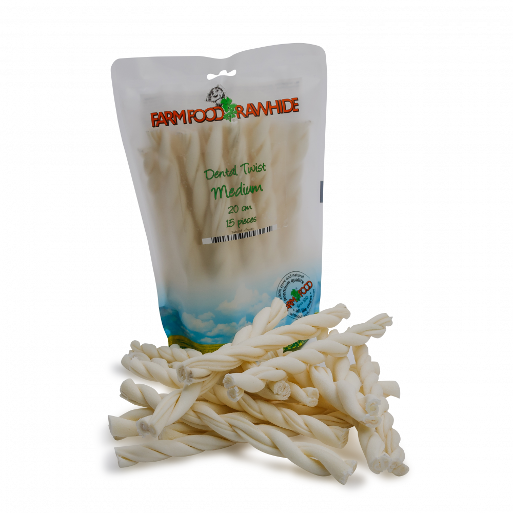 Farm Food Rawhide dental twist M 20cm 15st
