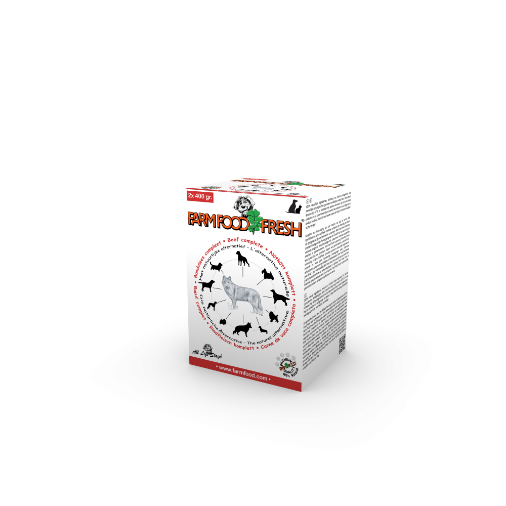 Farm Food Fresh compleet rundvlees 2x400gr