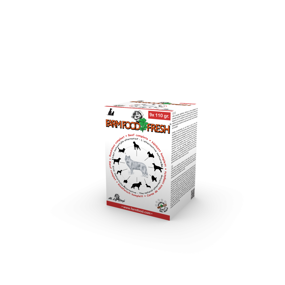 Farm Food Fresh compleet rundvlees 9x110gr