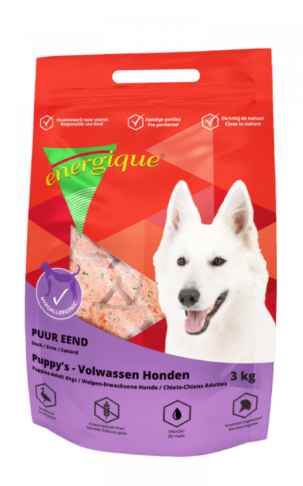 Energique hond puur eend graanvrij/glutenvrij 3kg