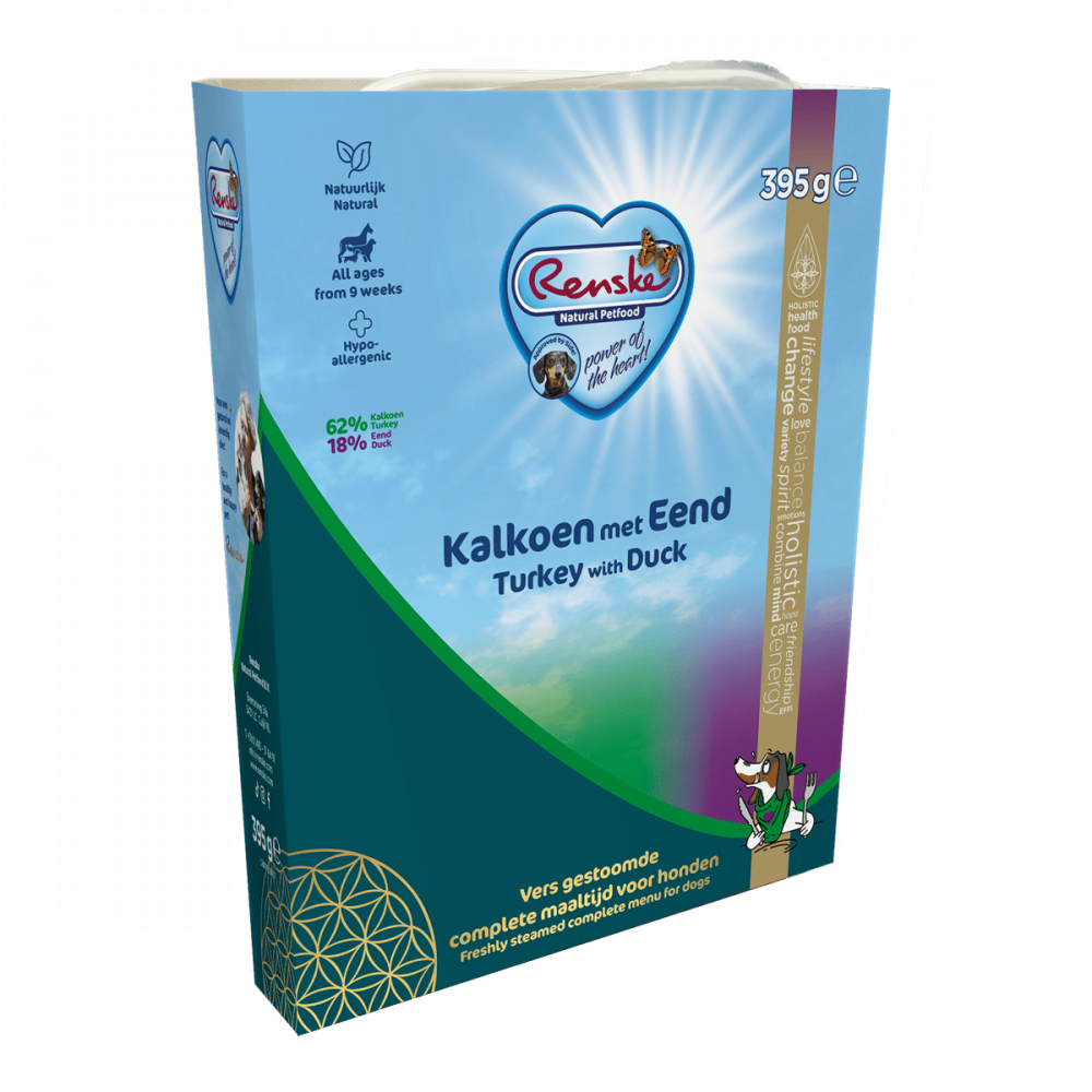 Renske vers hond adult kalkoen&eend 395gr
