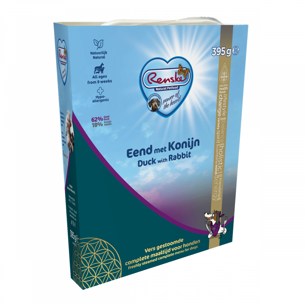 Renske vers hond adult eend&konijn 395gr