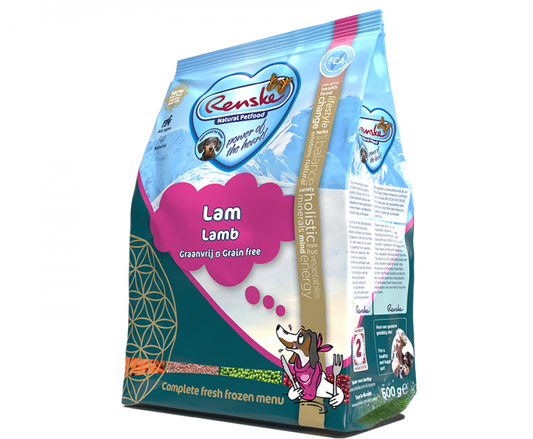 Renske diepvries hond lam 600gr