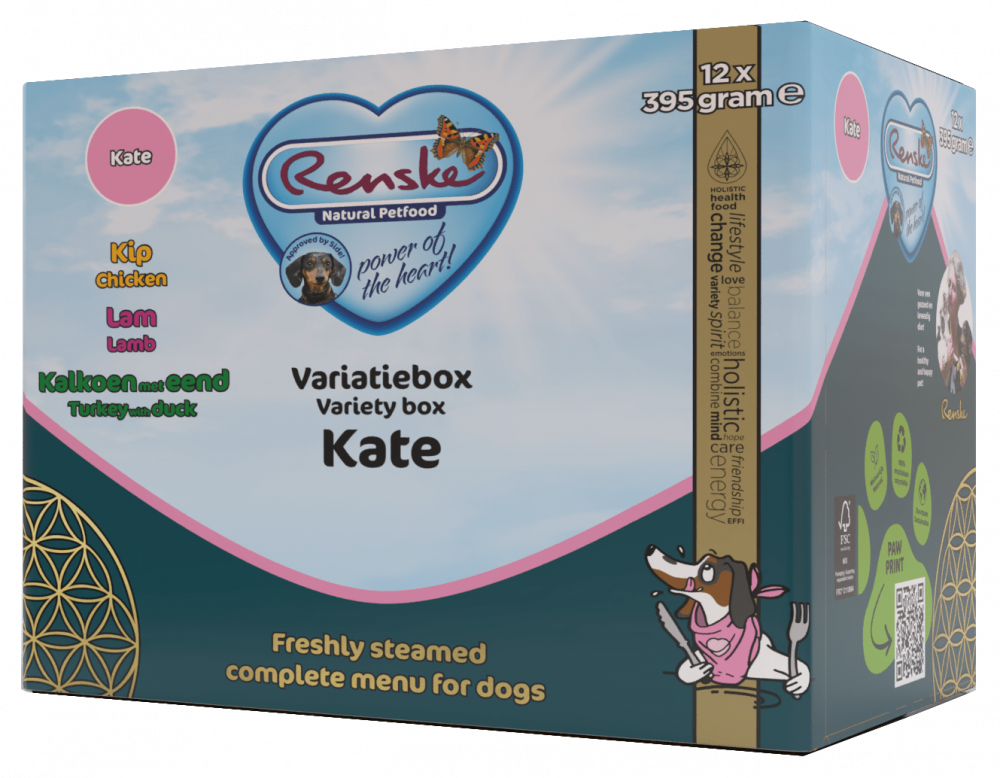 Renske vers hond variatiebox kate 12x395gr