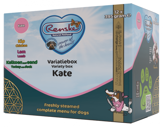 Renske vers hond variatiebox kate 12x395gr