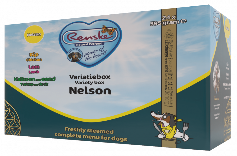 Renske vers hond variatiebox nelson 24x395gr