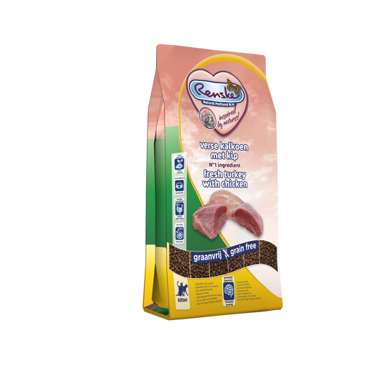 Renske Super Premium droog kat kitten kalkoen&kip 400gr
