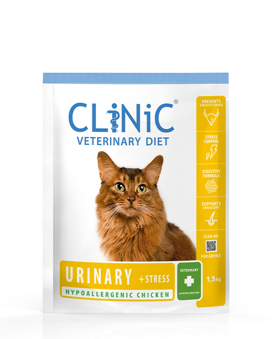 CliNiC Veterinary Diet cat urinary + stress chicken 1,5kg