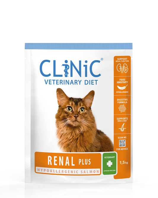 CliNiC Veterinary Diet cat renal plus salmon 1,5kg