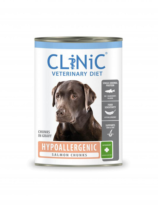 CliNiC Veterinary Diet dog hypoallergenic salmon chunks 415gr