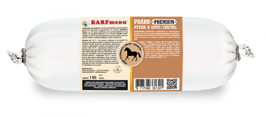 BARFmenu hond premium paard 1kg