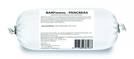 BARFmenu hond pancreas 250gr