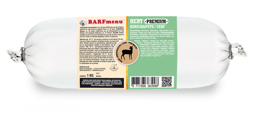 BARFmenu hond premium hert 1kg