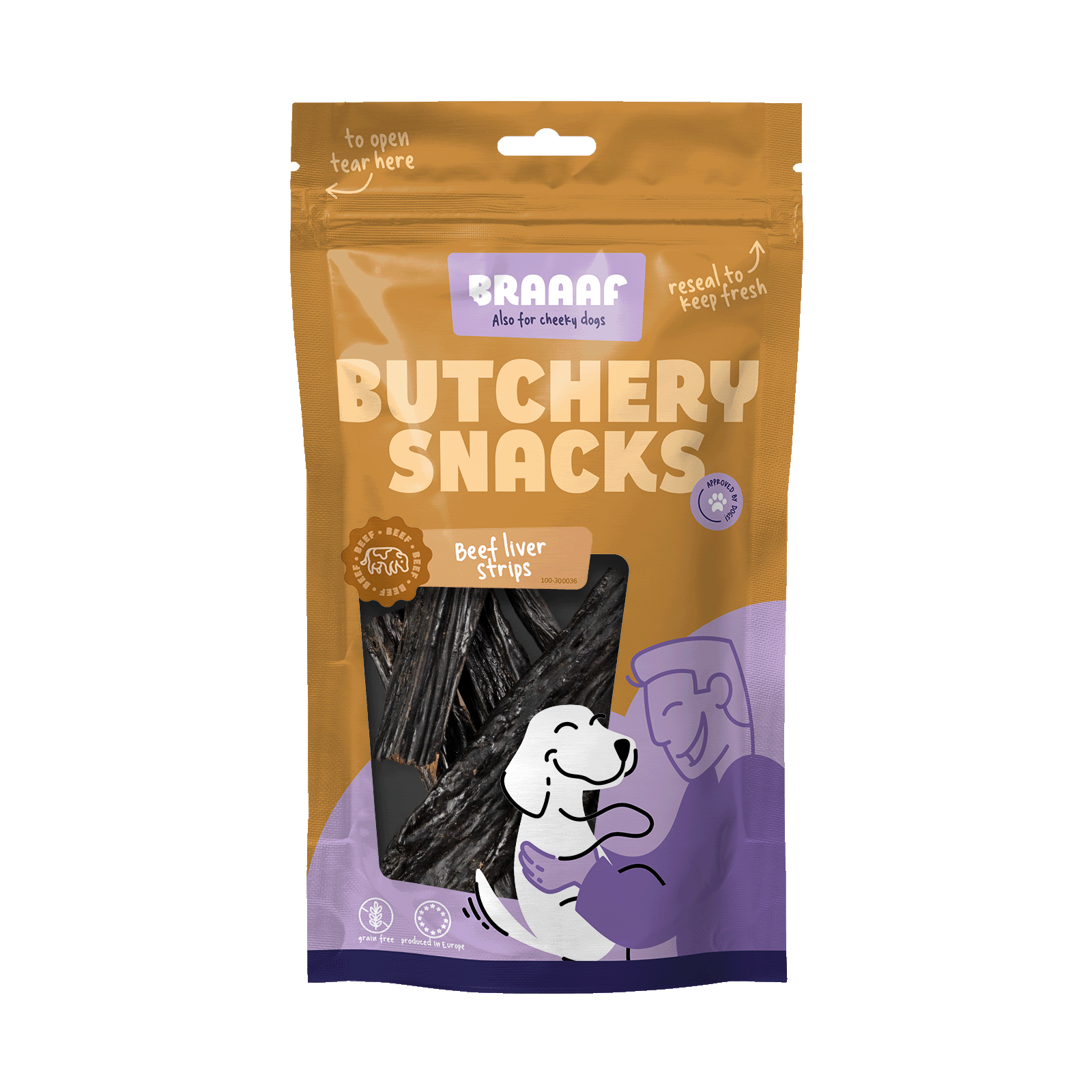 Braaaf Butchery beef liver strips 150gr