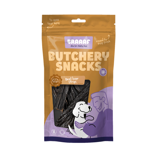 Braaaf Butchery beef liver strips 150gr