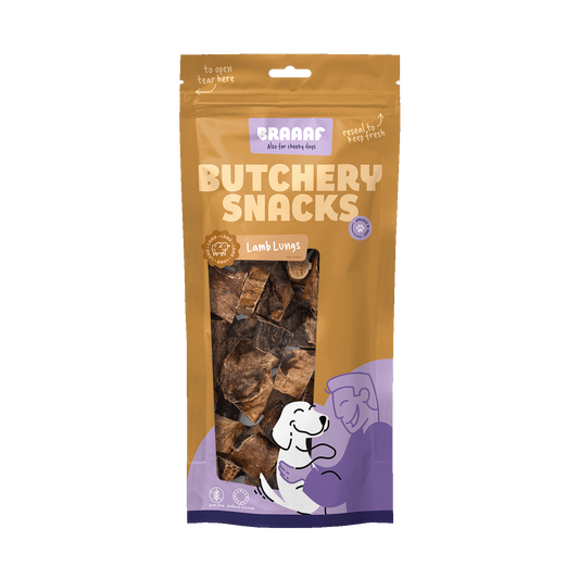 Braaaf Butchery lamb lungs 85gr
