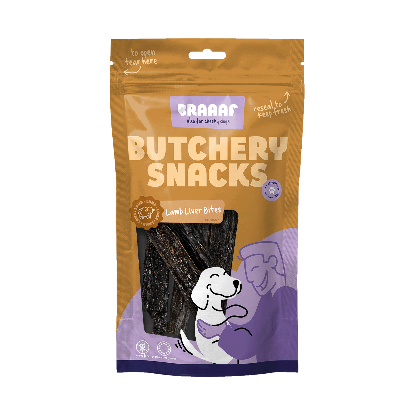 Braaaf Butchery lamb liver bites 120gr