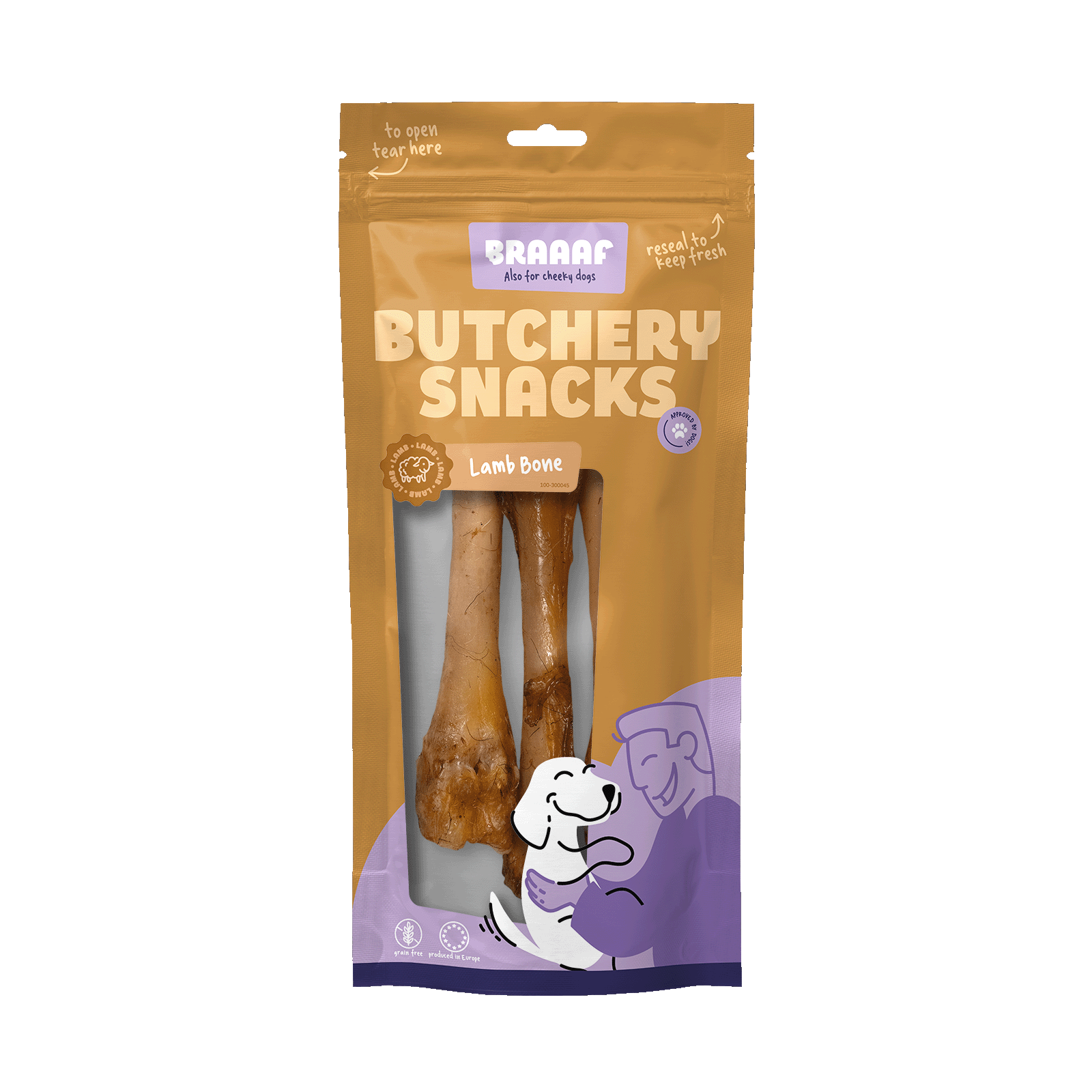 Braaaf Butchery lamb bone small 3st