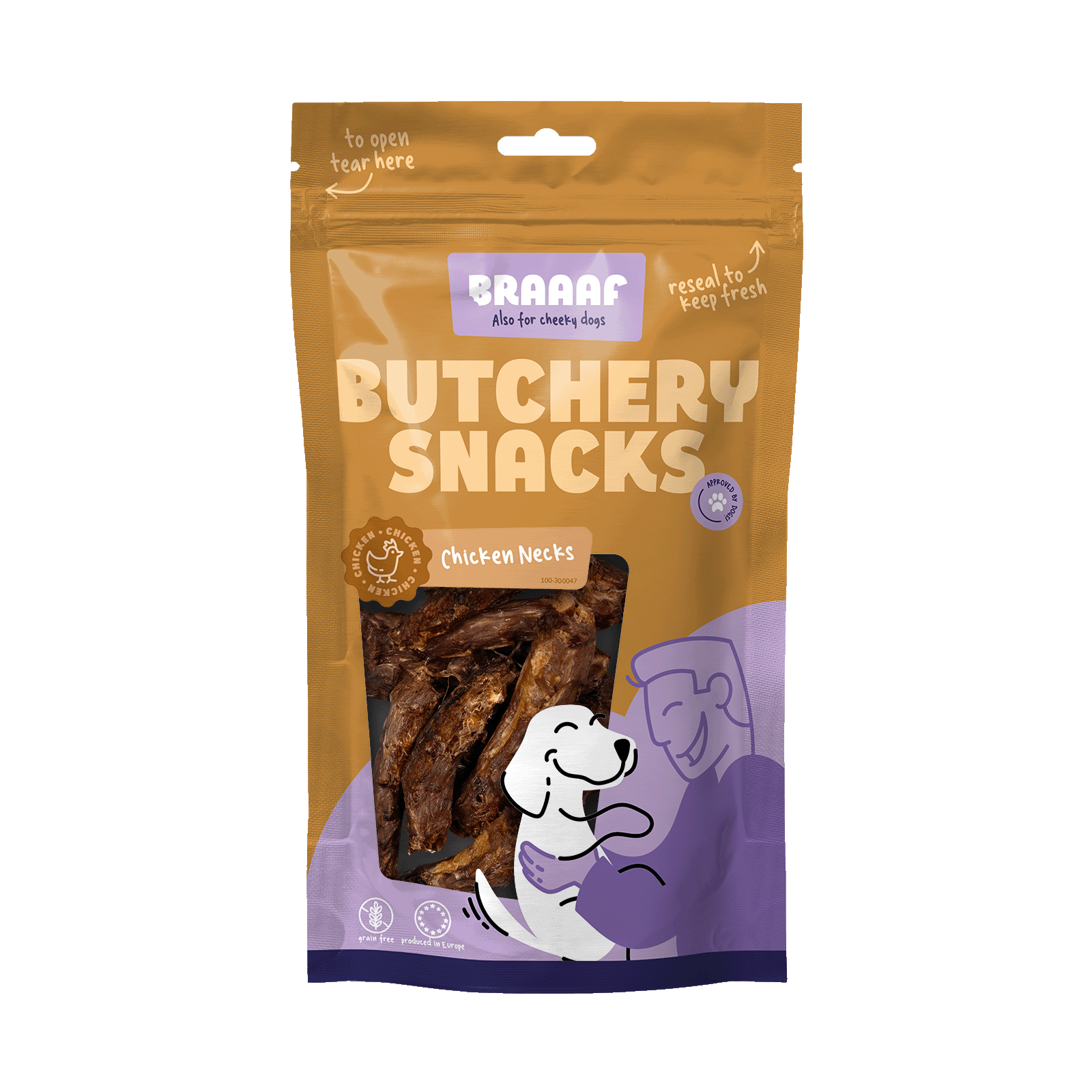 Braaaf Butchery chicken necks 125gr