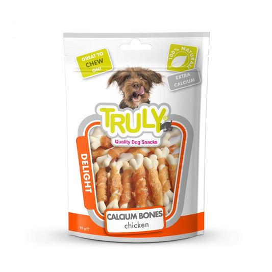 Truly dog calcium bone chicken twisted 90gr