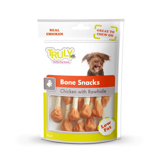 Truly dog bone snack chicken/rawhide 90gr