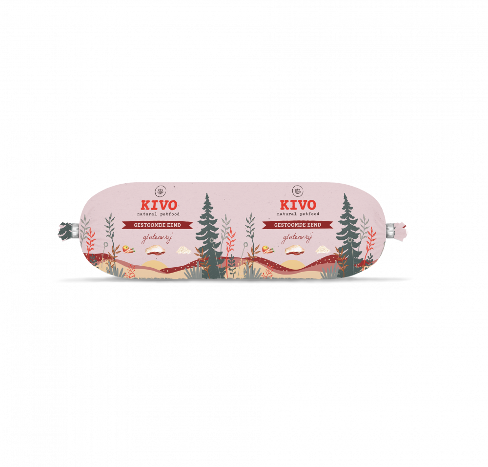 Kivo gestoomde eend 600gr