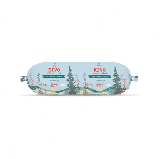 Kivo gestoomde rund 600gr