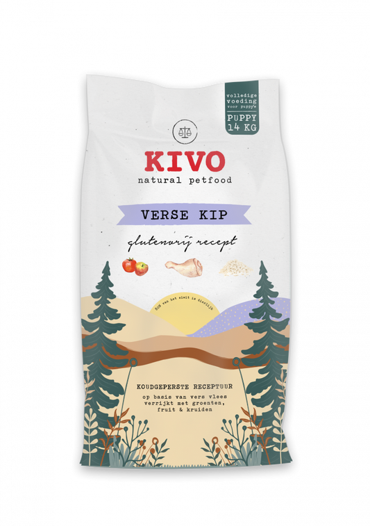 Kivo verse kip puppy glutenvrij 14kg