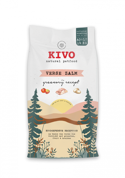 Kivo verse zalm graanvrij 14kg