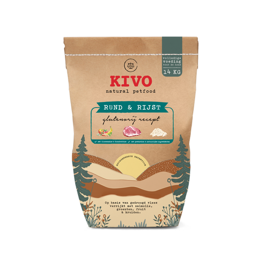 Kivo rund&rijst glutenvrij 14kg