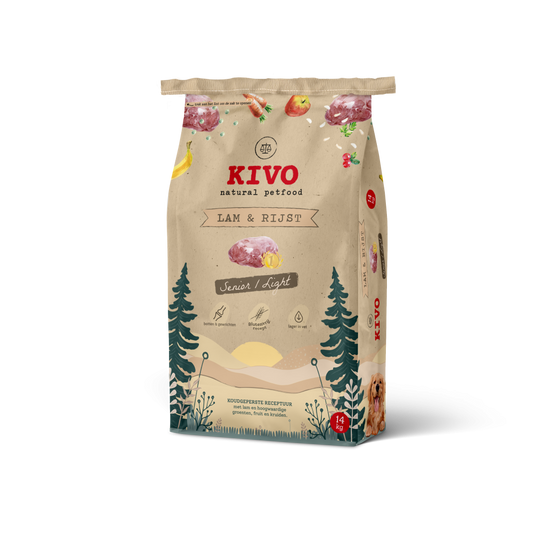 Kivo lam&rijst glutenvrij 14kg