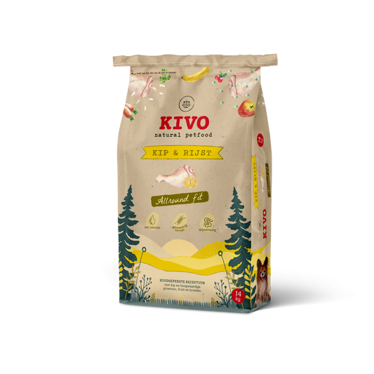 Kivo kip&rijst glutenvrij 14kg