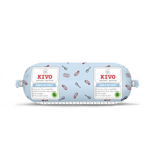 Kivo rund&kip puppy compleet 1kg